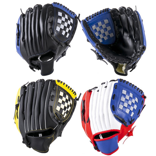 1*Baseball Glove PU Thickened Baseball Glove Children Youth Closed Basked Softball Gloves