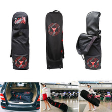 Load image into Gallery viewer, Folding Golf Aviation Bag Travel Trolley Cover Large Capacity Golf Club Rolling Wheel Carry Bag Case with Anti-theft Coded Lock