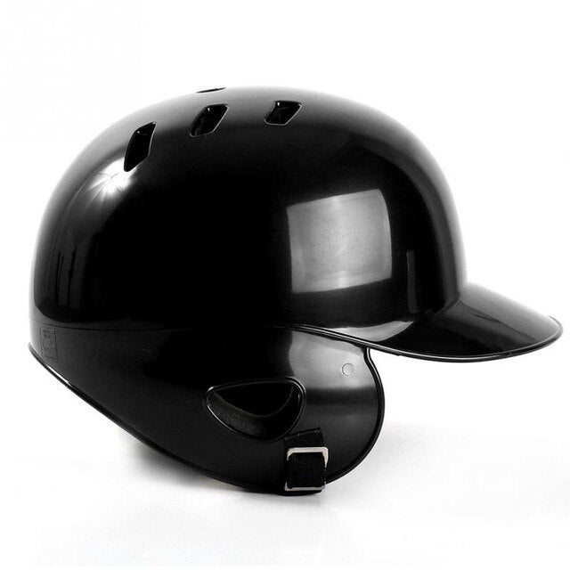 Unisex General Baseball Helmet Breathable Double Ears Protection Baseball Sports Helmet Head Guard 55-60 CM Head Black Red Blue