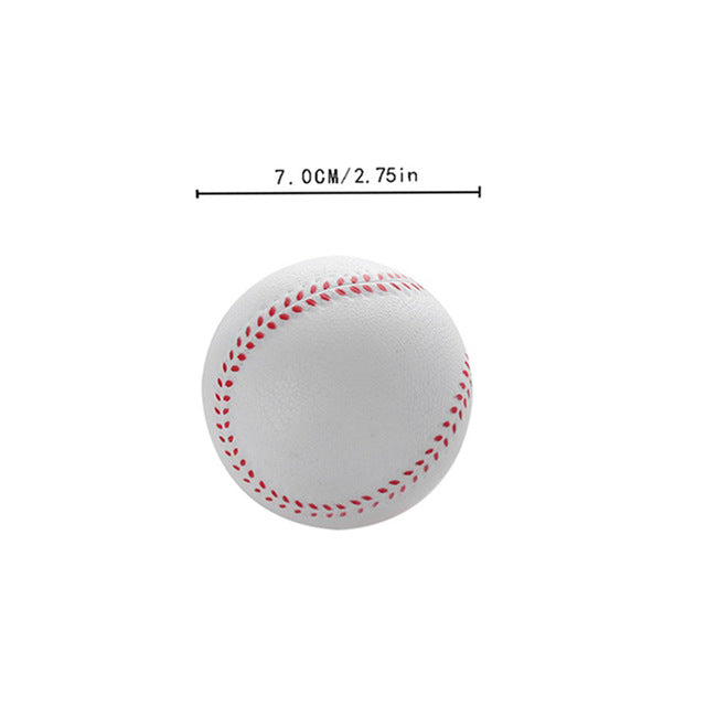 Children Baseball Base Practice Training Ball Foam Softball Student Soft Baseball PU Baseball 2 Color Diameter 7 / 7.5CM