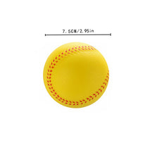 Load image into Gallery viewer, Children Baseball Base Practice Training Ball Foam Softball Student Soft Baseball PU Baseball 2 Color Diameter 7 / 7.5CM