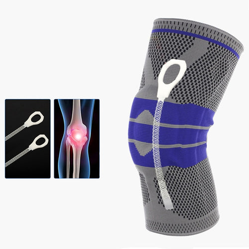 Basketbol Dizlik nee Protector Silicone Pad Elastic Support Kneepad Volleyball Basketball Knee Brace Support Guard Strap