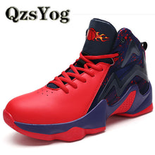 Load image into Gallery viewer, QzsYog Sport Basketball Shoes Men Air Cushion Sneakers Outdoor Athletic Ankle Boots High Top Training Basket Hombre Basketbol