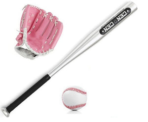 1 Set Healthy Sport Soft Baseball Bat Glove and Ball Set for Kids 25'' Softball Glove For Children Educational Sports Child Gift