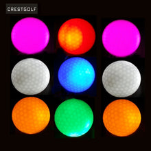 Load image into Gallery viewer, CRESTGOLF 10pcs LED Golf Balls Night Training Golf Practice Balls Two Layer Golf Balls 6 Colors for Choice Balle de Golf Gift