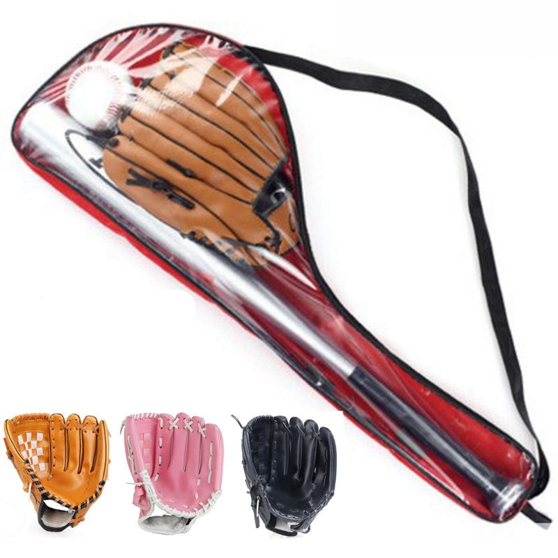 1Set Baseball Bat +Gloves + Ball Set for Kids 24inches bate Softball 10.5 inches Gloves For Child Educational Sports toy gifts