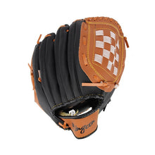 Load image into Gallery viewer, PVC leather Brown Baseball Glove 10.5&quot;/11.5&quot;/12.5&quot; Softball Outdoor Team Sports Left Hand Baseball Practice Equipment