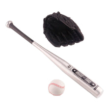 Load image into Gallery viewer, 1set Aluminum Beisbol Baseball Bat +Glove +Ball Bate Taco Basebol Beisebol Hardball 24 Inches For kids Gift Younger Than 12