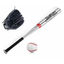 Load image into Gallery viewer, 1set Aluminum Beisbol Baseball Bat +Glove +Ball Bate Taco Basebol Beisebol Hardball 24 Inches For kids Gift Younger Than 12