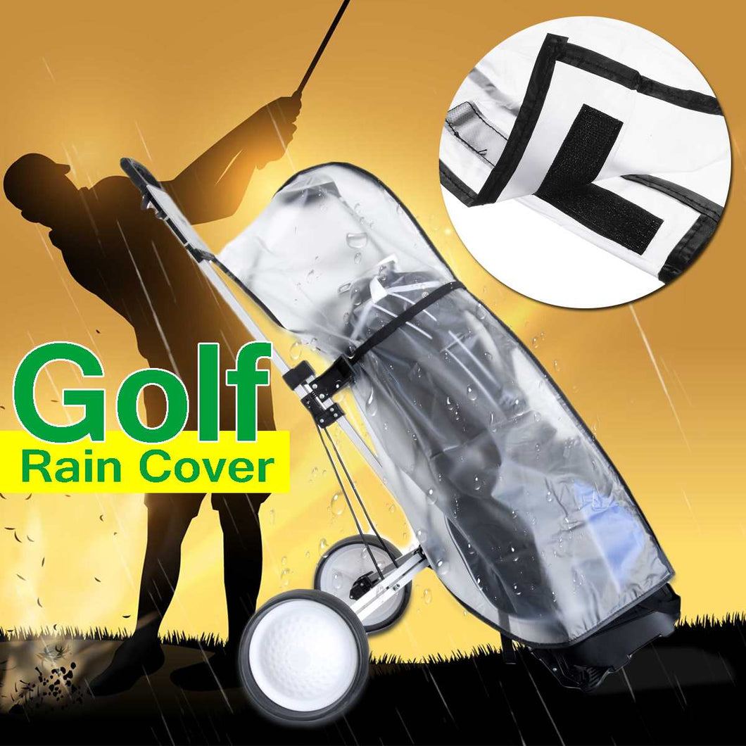 Waterproof Dustproof Golf Rain Cover PVC Golf Bag Shield Outdoor Rod Protector Transparent Store Anti-dust Standard Ball Multifu