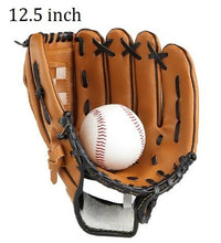 Load image into Gallery viewer, PVC leather bluebrownblack 10.5&quot;/11.5&quot;/12.5&quot; Softballs Outdoor Team Sports baseball gloves for men women kids Practice Equipment