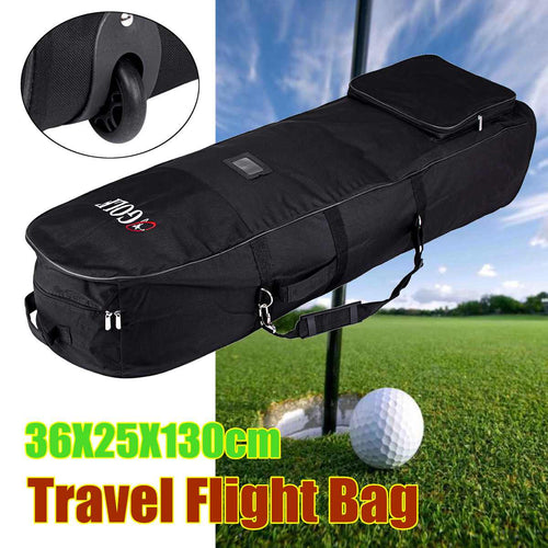 Portable Golf Clubs Aviation Bag Waterproof Nylon Folding Travel Flight Bag Cover with Wheels Golf Accessories Sports Bag