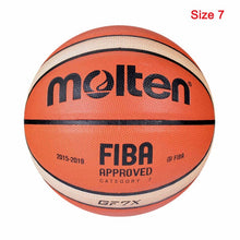 Load image into Gallery viewer, 2019 Professional Basketball Ball Size 7 PU with Free Gift Children Training Sports Inflatable Basketball baloncesto basketbol