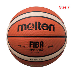 2019 Professional Basketball Ball Size 7 PU with Free Gift Children Training Sports Inflatable Basketball baloncesto basketbol