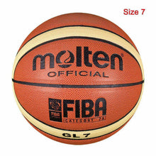 Load image into Gallery viewer, 2019 Professional Basketball Ball Size 7 PU with Free Gift Children Training Sports Inflatable Basketball baloncesto basketbol