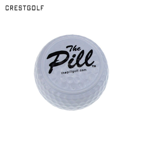 1pcs Original Hard Golf Balls Golf for Beginners Two Layer Ball Driving Range Flat Shape Practice Ball free shipping