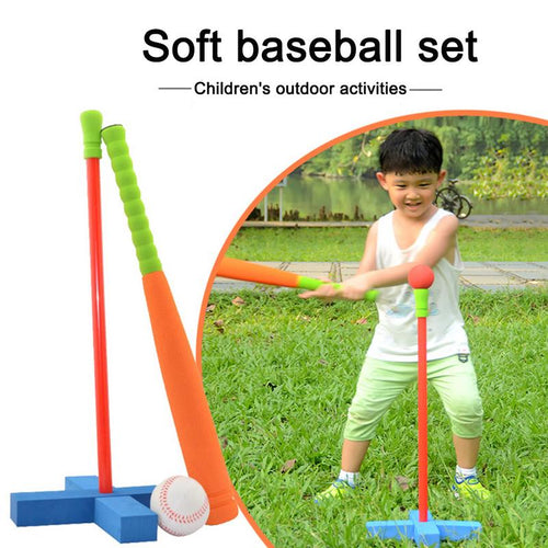 Children Exercise Baseball Set Soft Safety Baseball Bat Training Outdoor Baseball Accessories Foam Fitness Ball Child Baseball