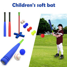 Load image into Gallery viewer, Kids Soft Foam T-Ball Baseball Set Toy Environmental Rubber Material Baseball Set Toy For Kids Over 3 Years Old