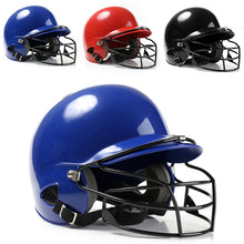 Load image into Gallery viewer, Baseball Helmet Hit Helmet Binaural Baseball Helmet Wear Mask Softball Fitness Body Fitness Equipment Shield Head Protector Face