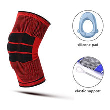 Load image into Gallery viewer, Gym Volleyball basketbol dizlik Elastic Support Knie Brace Silicone Pads Relieve Arthritis Running Knee Protectors Guard Kneepad
