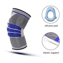 Load image into Gallery viewer, Gym Volleyball basketbol dizlik Elastic Support Knie Brace Silicone Pads Relieve Arthritis Running Knee Protectors Guard Kneepad