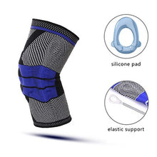 Load image into Gallery viewer, Gym Volleyball basketbol dizlik Elastic Support Knie Brace Silicone Pads Relieve Arthritis Running Knee Protectors Guard Kneepad