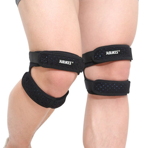 Unisex Knee Band Adjustable Volleybal Basketboll Knee Patella Sleeve Wrap Cap Sports Knee Breathable Protection Belt 1PCS