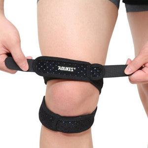 Unisex Knee Band Adjustable Volleybal Basketboll Knee Patella Sleeve Wrap Cap Sports Knee Breathable Protection Belt 1PCS