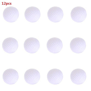 12pcs 6pcs Golf Ball Plastic Hollow Out Sports Training Tennis White Golfball Round Practice Golf Accessories for Outdoor Play