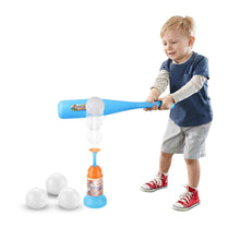 Load image into Gallery viewer, Children Exercise Baseball Soft Safety Baseball Bat Automatic Training Launcher Baseball Set Indoor Outdoor Sports Kids Game Toy